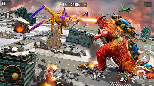 Monster Dinosaur Rampage Game - Image screenshot of android app