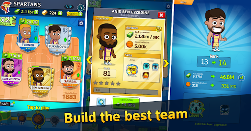 Idle Five Basketball tycoon - Gameplay image of android game