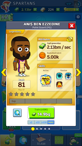 Idle Five Basketball tycoon - Gameplay image of android game