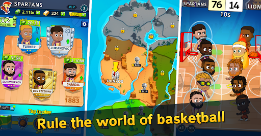 Idle Five Basketball tycoon - Gameplay image of android game