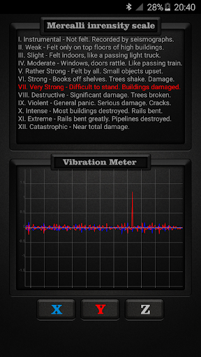 Vibration Meter - Image screenshot of android app