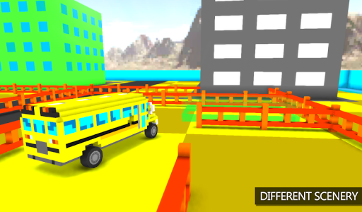 Blocky Bus Parking - Gameplay image of android game