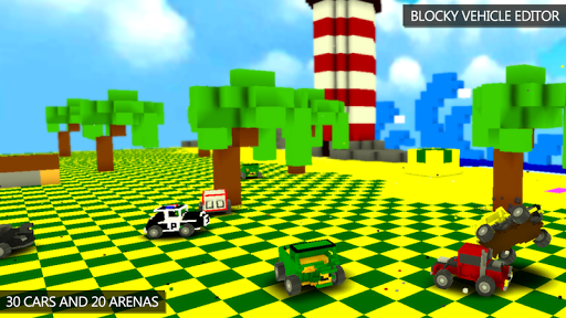 Blocky Demolition Derby - Gameplay image of android game