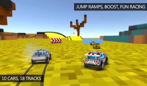 Blocky Rally Racing - Gameplay image of android game