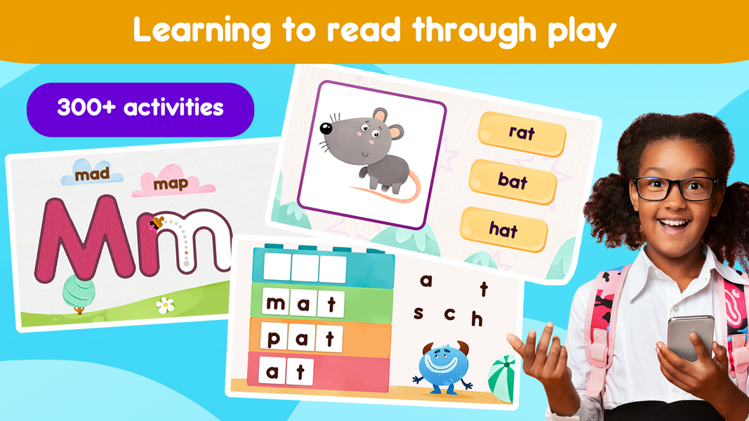 Learn to Read. Reading Games - عکس بازی موبایلی اندروید