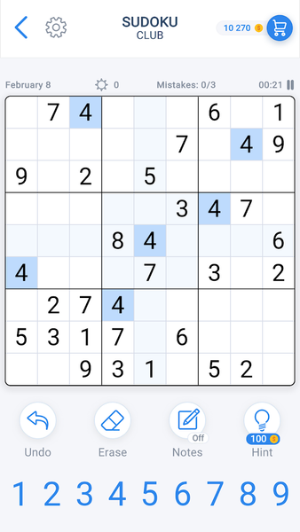 Sudoku Game - Daily Puzzles - عکس بازی موبایلی اندروید