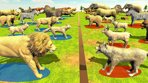 Wild Animals Kingdom Battle - Gameplay image of android game