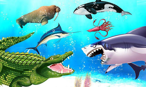 Sea Animal Kingdom: War Simulator - Gameplay image of android game