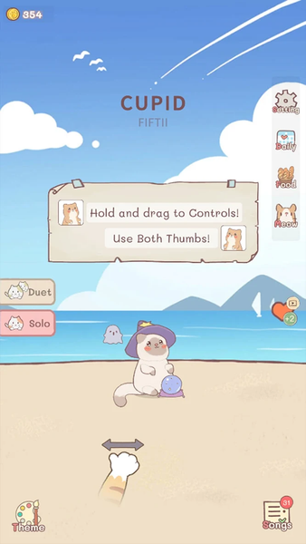 Kpop Duet Cats: Cute Meow Game - Gameplay image of android game