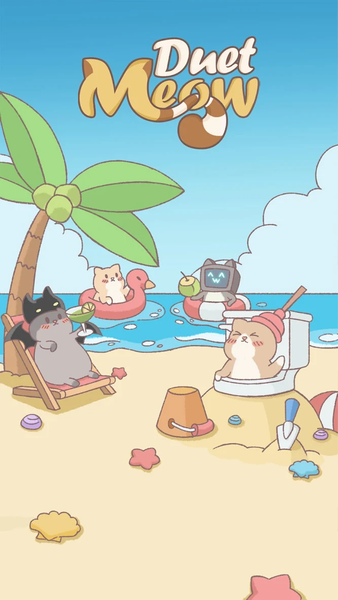 Kpop Duet Cats: Cute Meow Game - Gameplay image of android game