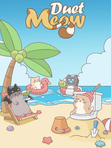 Kpop Duet Cats: Cute Meow Game - Gameplay image of android game