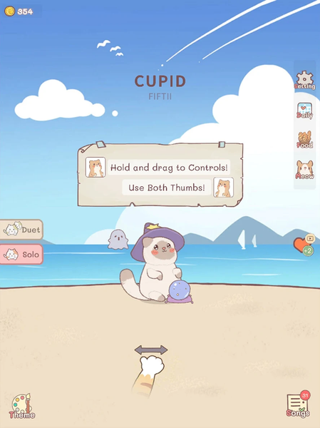 Kpop Duet Cats: Cute Meow Game - Gameplay image of android game