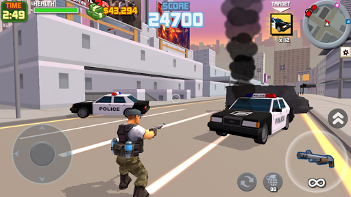 Gangstar City- Pixel Gun 3D Mafia Shooting Games - Gameplay image of android game