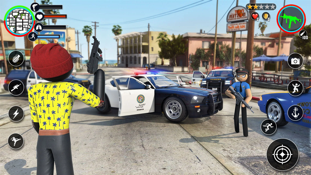 Merge Rope Hero : Vice Town - عکس بازی موبایلی اندروید