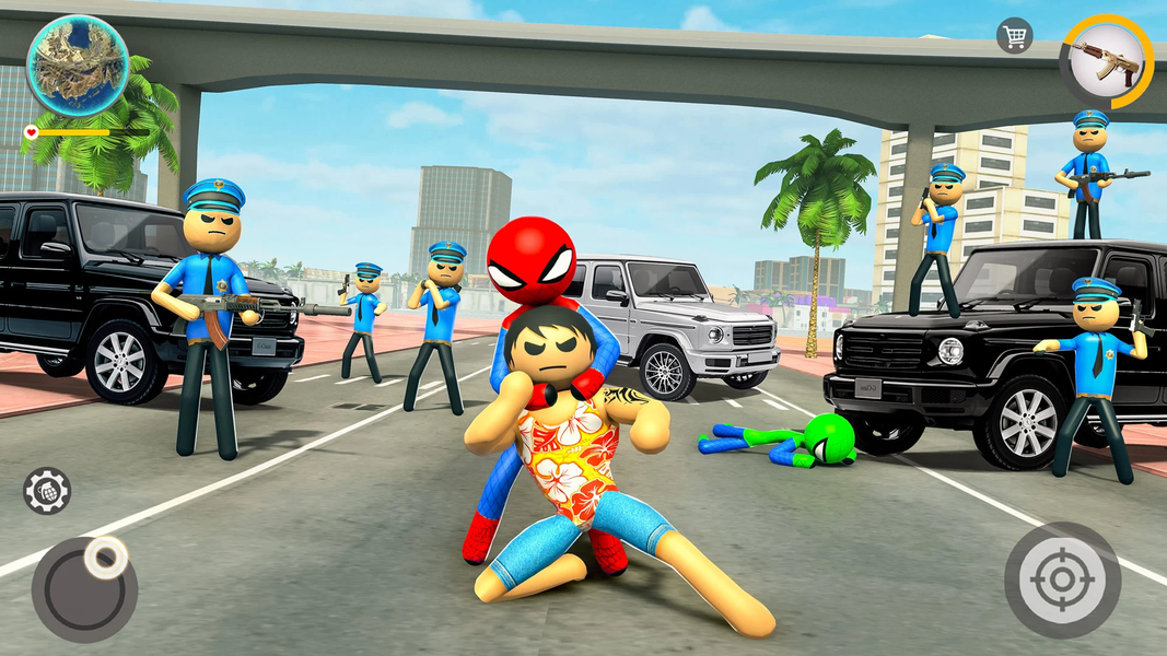 Merge Rope Hero : Vice Town - عکس بازی موبایلی اندروید