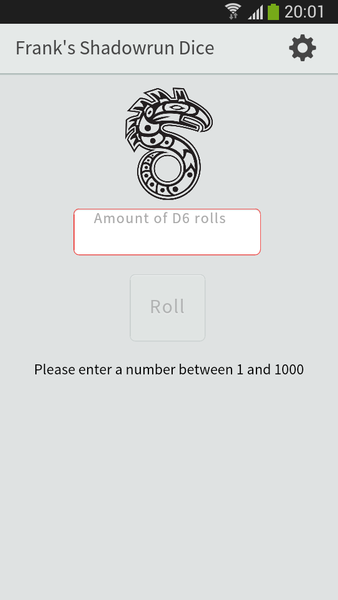 Frank's Shadowrun Dice - Image screenshot of android app