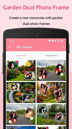 Garden Dual Photo Frames - Image screenshot of android app