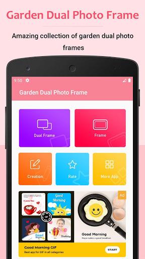Garden Dual Photo Frames - Image screenshot of android app