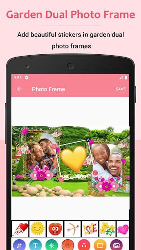 Garden Dual Photo Frames - Image screenshot of android app