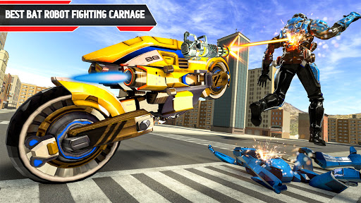 Play Flying Bat Robot Bike Game Online for Free on PC & Mobile