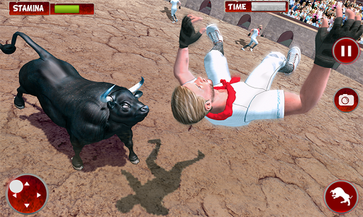 Angry Bull: City Attack Sim - Gameplay image of android game