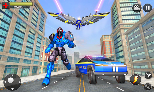 Police Eagle Robot Truck Games - Image screenshot of android app