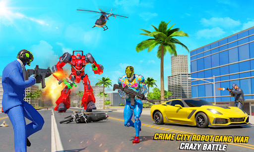 Gangster Robot Crime City Sim - Image screenshot of android app