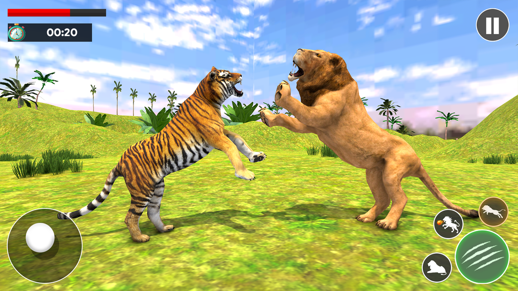 Wild Jungle Lion Simulator 3D - Gameplay image of android game