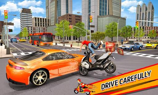 Pizza Delivery Boy Bike Games - Gameplay image of android game