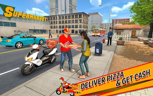 Pizza Delivery Boy Bike Games - Gameplay image of android game
