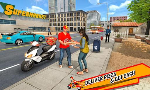 Pizza Delivery Boy Bike Games - Gameplay image of android game