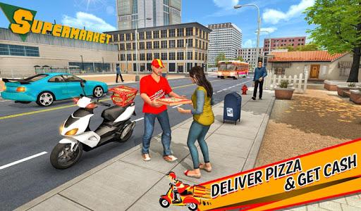 Pizza Delivery Boy Bike Games - Gameplay image of android game