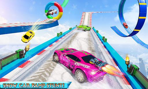 Crazy Car Stunts Snow Car Game - Image screenshot of android app