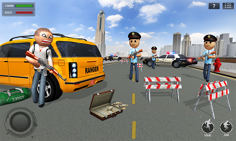 Stickman Crime Simulator - Gameplay image of android game