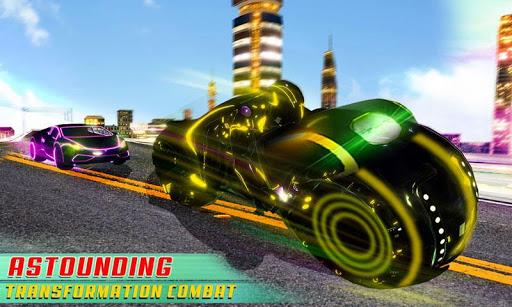 Light Bike Stunt Transform Car Driving Simulator - عکس بازی موبایلی اندروید