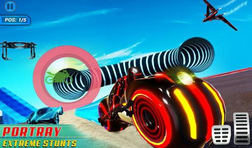 Light Bike Stunt Transform Car Driving Simulator - عکس بازی موبایلی اندروید