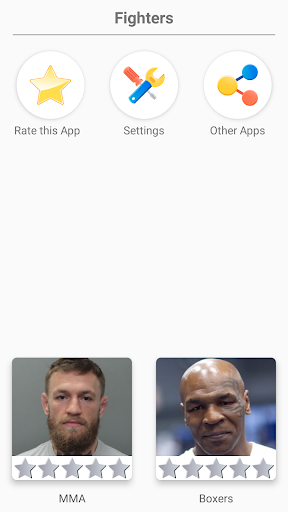 MMA and Boxing - Guess the legendary fighters - Gameplay image of android game