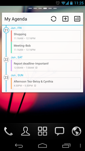 GO Calendar Widget - Image screenshot of android app