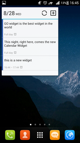 GO Calendar Widget - Image screenshot of android app