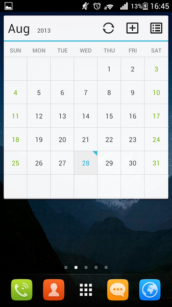 GO Calendar Widget - Image screenshot of android app