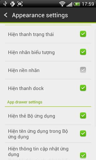 GO LauncherEX Vietnamese langu - Image screenshot of android app