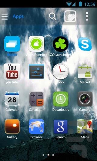 DaMavand Mount GOLauncher EX Theme - Image screenshot of android app