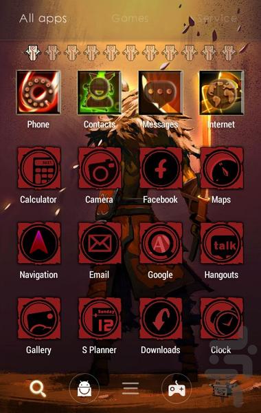 Juggernaut Dota 2 GOLauncher Theme - Image screenshot of android app