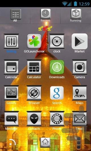 MOHARAM GOLauncher EX Theme - Image screenshot of android app