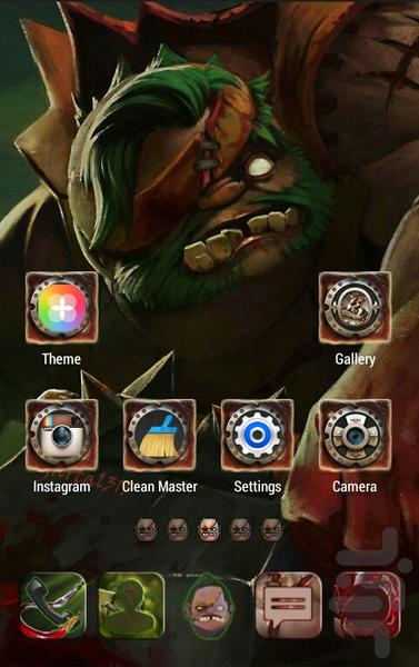 Pudge Dota 2 GOLauncher EX Theme - Image screenshot of android app