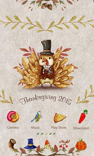 Thanksgiving 2015 GO LAUNCHER - Image screenshot of android app