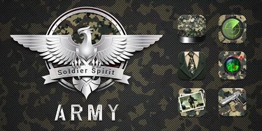 Army GO Launcher Theme - Image screenshot of android app