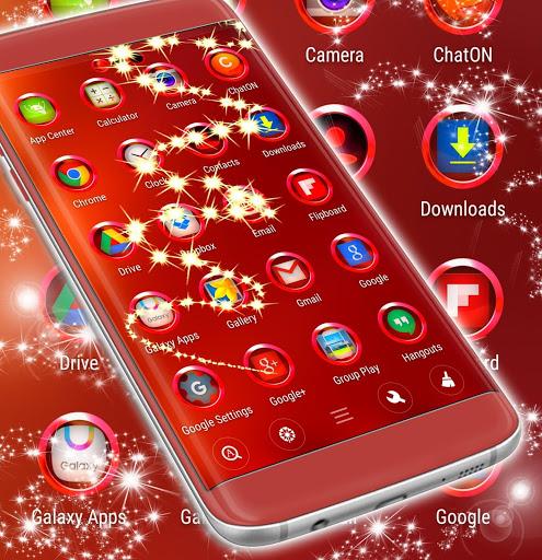 Red Metals Launcher Theme - عکس برنامه موبایلی اندروید