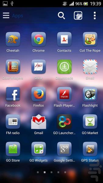 Mountain GOLauncher EX Theme - Image screenshot of android app