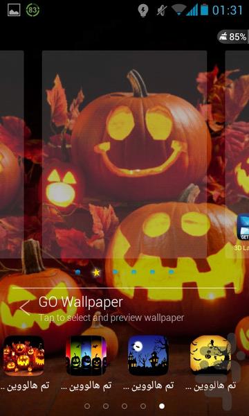 holloween theme for go launcher - Image screenshot of android app